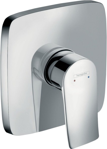Hansgrohe Brausenmischer Unterputz Metris Fertigset eckig chrom , 31456000