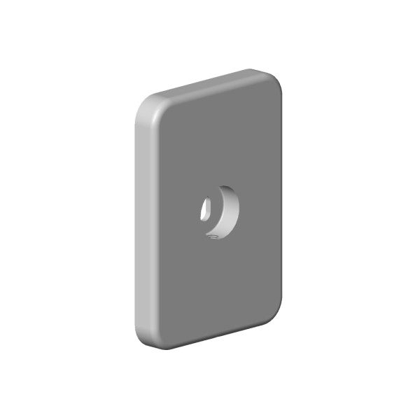 Dornbracht Rosette Ersatzteile 092771005 55 x 78 x 8 mm Chrom