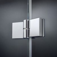 Preview: Kermi Eck-Halbteil rechts Preview: Kermi Eck-Halbteil rechts Liga 2CR 1230x1850, silber hochglanz, ESG klar, LI2CR12318VAK