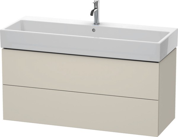 Duravit L-Cube Waschtischunterbau wandhängend Taupe Matt 1184x459x544 mm - LC627909191