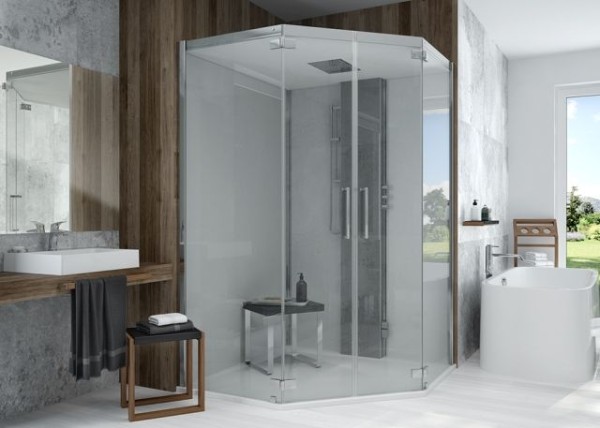 Hoesch Dampfkabine SensePerience 5-Eck 1400 bodenbündig