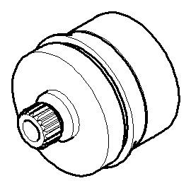 Dornbracht Griff Rastbuchsenaufnahme Ersatzteile 90121200700 D. 29 x 26 mm Platin