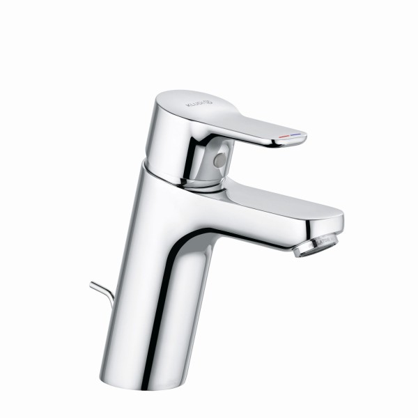 Kludi PURE & EASY Waschtischarmatur 100 3,8l/min m. Metallablaufg. chrom, 372900565WR5