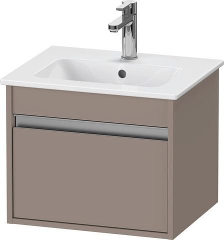 Duravit Ketho Waschtischunterbau wandhängend Basalt Matt 500x412x410 mm - KT640404343