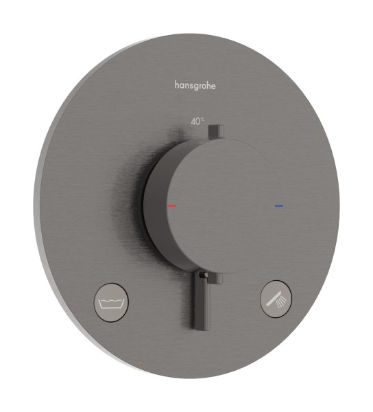 Hansgrohe Thermostat Unterputz Ecostat Comfort S Fertigset 2 Verb.m.Sicherungskombi. brushed black