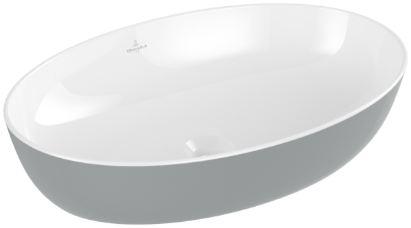 Villeroy & Boch Aufsatzwaschtisch Artis 4198 610x410mm, ohne Hahnloch ohne Überlauf French Linen, 41