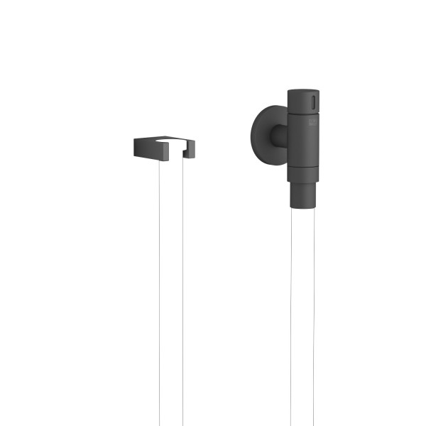 Dornbracht WATER TUBE Kneipp-Wandanschlussbogen mit Schlauchhalterung SERIENNEUTRAL 27823979 Schwarz