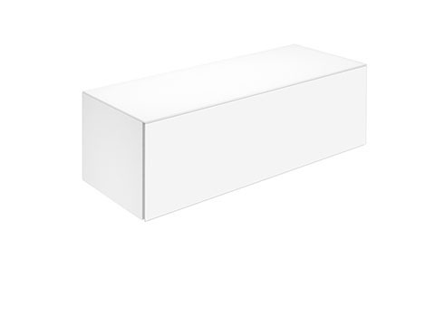 Keuco Sideboard X-Line 33128, weiß/Glas weiß, 1200x400x490mm, 33128300000