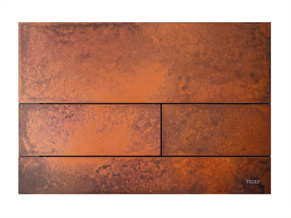 Tece square II Met. WC-Betätigungsplatte Rusted steel, 9240845