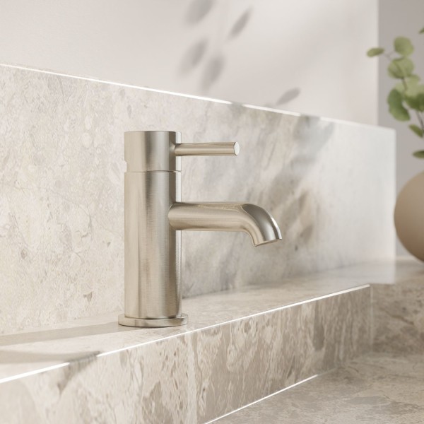 Steinberg Waschtischarmatur ohne Ablaufgarnitur, brushed nickel, 1001050BN