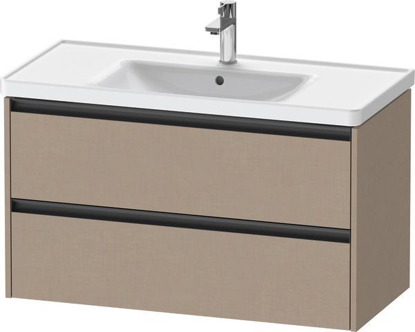 Duravit Ketho.2 Waschtischunterbau wandhängend Leinen Matt 984x455x549 mm - K25284075750000