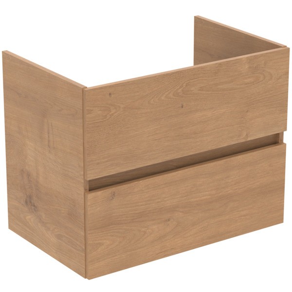 Ideal Standard Waschtischunterschrank Eurovit+ 2 Auszüge 700x440x550mm Hamilton Eiche, R0261Y8
