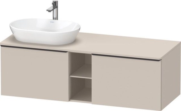 Duravit D-Neo Konsolenwaschtischunterbau wandhängend Taupe Matt 1400x550x459 mm - DE4950LBD910000