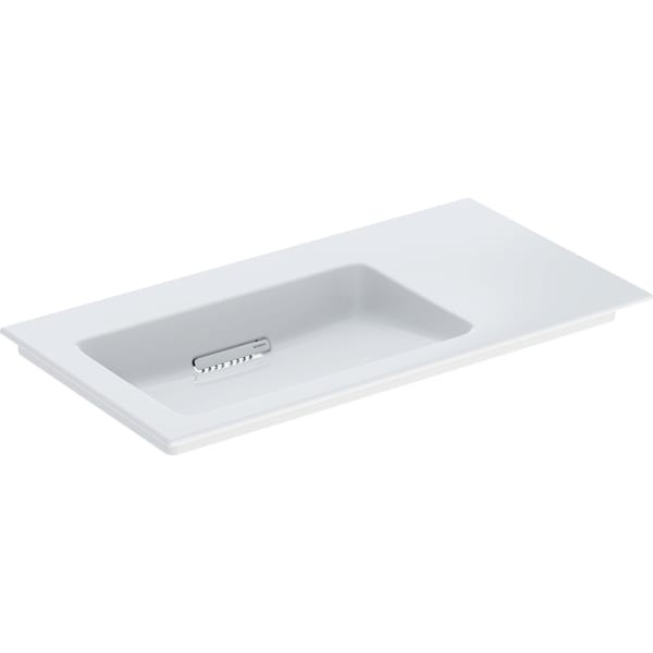 Geberit ONE Möbel-Waschtisch 90x47,5cm, Abgang horizontal,Ablage rechts