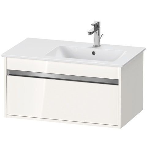 Duravit Ketho Waschtischunterbau wandhängend Weiß Hochglanz 800x475x410 mm - KT641902222