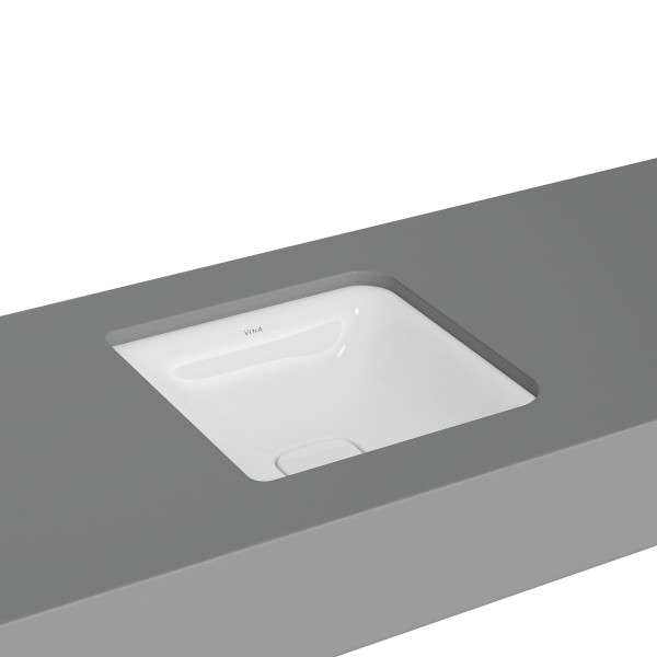 VitrA New Metropole Unterbauwaschtisch quadratisch 40 cm ohne Überlaufschlitz Weiß,7533B403-1083