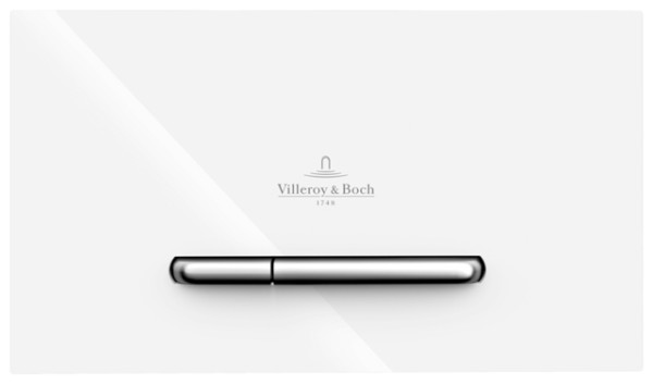 Villeroy & Boch WC-Betätigungsplatte ViConnect 260x66x150mm 2-Mengen-Spülung White Matt