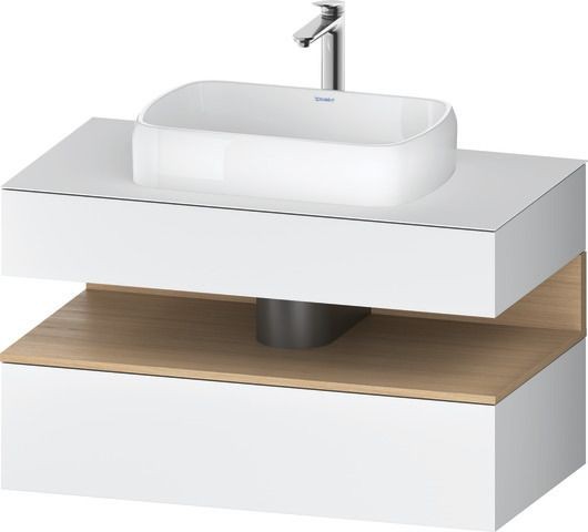 Duravit Qatego Konsolenwaschtischunterbau wandhängend Weiß Matt 1000x550x600 mm - QA4731030180010