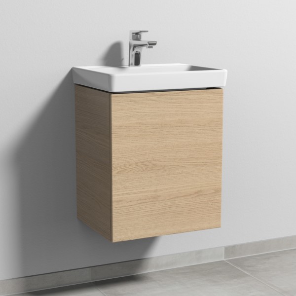 Sanipa 3way Waschtischunterbau zu Villeroy & Boch Avento Waschtisch mit 1 Tür, Eiche-Nordic