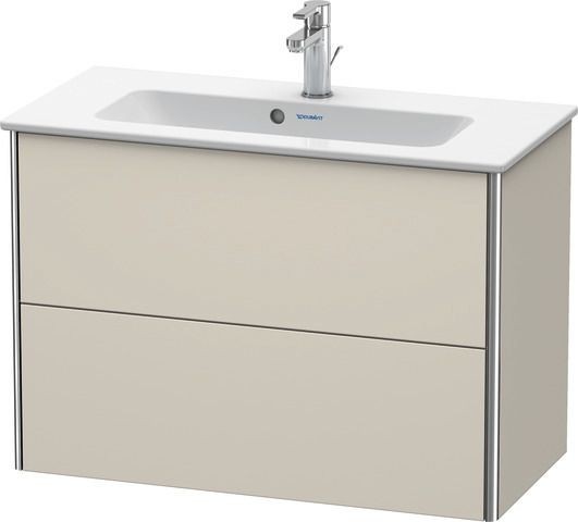 Duravit XSquare Waschtischunterbau wandhängend Taupe Supermatt 810x388x560 mm - XS416608383