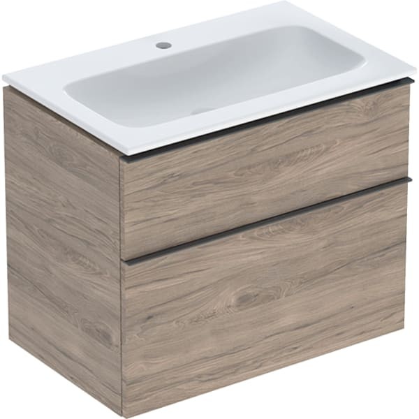 Geberit iCon Set Möbel-Waschtisch mit Unterschrank, 2 Schubladen