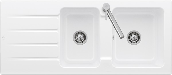 Villeroy & Boch Einbauspüle Architectura 80 1160x510mm Ablgarn. aus Keramik Almond cplus, 338001AM