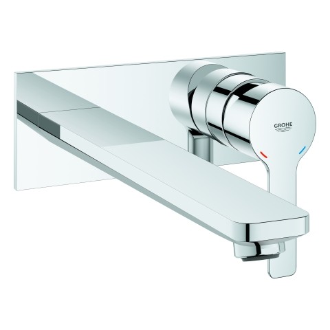 Grohe 2-Loch-WT-Wandbatterie Lineare 23444 Fertigmontageset chrom, 23444001