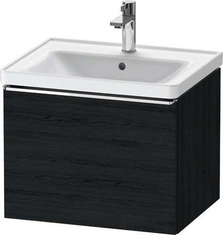 Duravit D-Neo Waschtischunterbau wandhängend Eiche Schwarz Matt 584x452x440 mm - DE4249010160000
