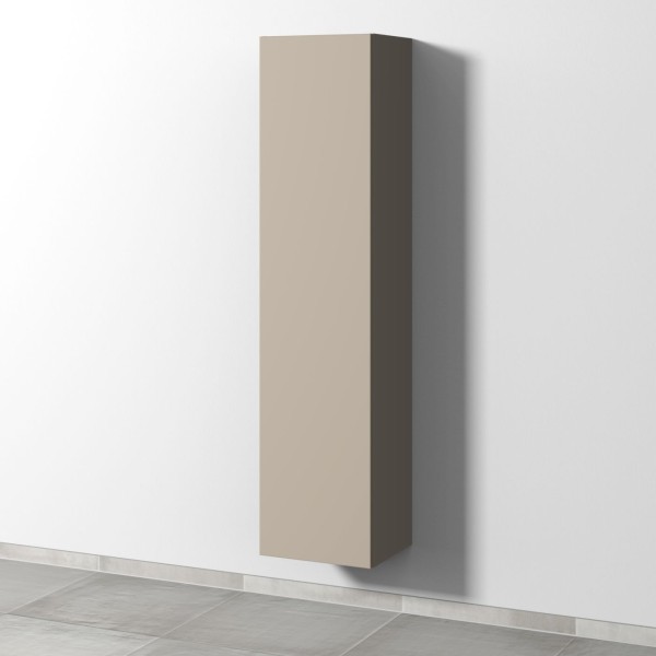 Sanipa 3way Hochschrank mit 1 Tür, Sandgrau-Matt