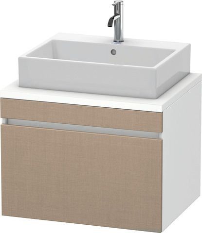 Duravit DuraStyle Konsolenwaschtischunterbau wandhängend Leinen & Weiß Matt 700x548x512 mm - DS53110
