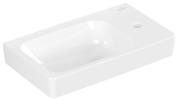 Villeroy & Boch Handwaschbecken Architectura 480x275mm, Becken links , 1 Hahnloch ohne Überlauf Wei