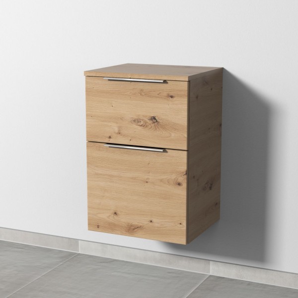 Sanipa 3way Unterschrank mit 2 Auszügen, Eiche Natural-Touch, UM14485