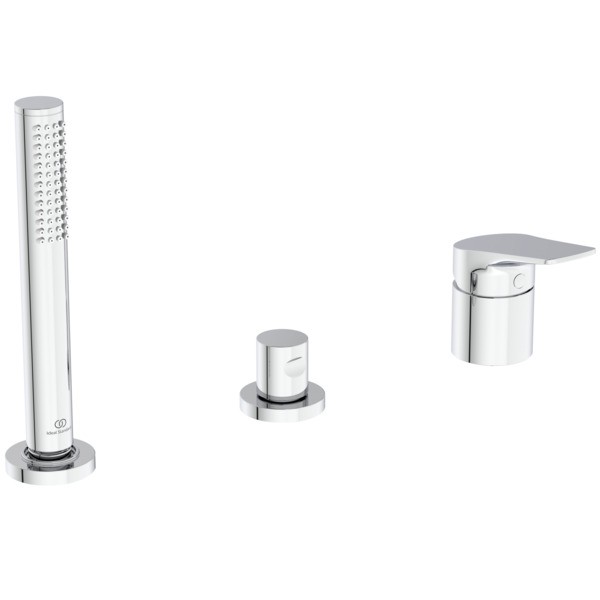 Ideal Standard Badearm. f.Wannenrand La Dolce Vita o.Auslauf m.Handbrause-Set Chrom, BD670AA