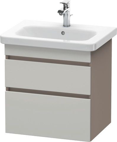 Duravit DuraStyle Waschtischunterbau wandhängend Betongrau & Basalt Matt 580x448x610 mm - DS64800074