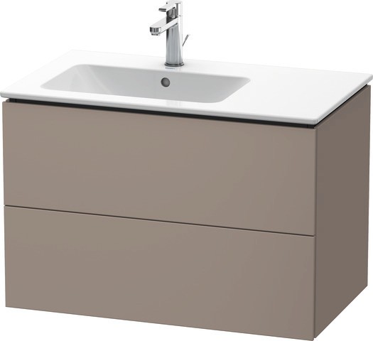 Duravit L-Cube Waschtischunterbau wandhängend Basalt Matt 820x481x550 mm - LC629104343