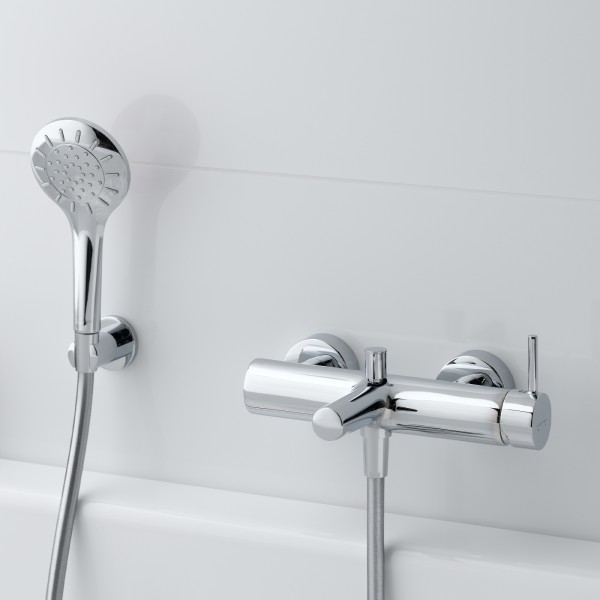 Laufen Einhebel-Wannenmischer AP TWINPLUS