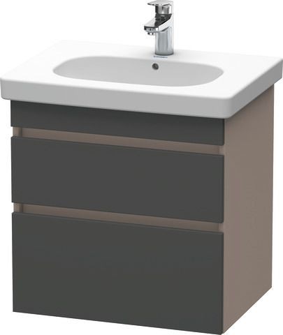 Duravit DuraStyle Waschtischunterbau wandhängend Graphit & Basalt Matt 600x453x610 mm - DS648304943