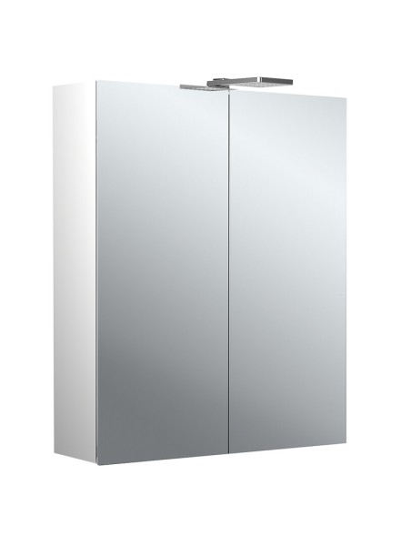 emco Lichtspiegelschrank pure II LED-Leuchte, Aufputz, mit Waschtischbeleuchtung, 2 Türen, 600 mm, 9