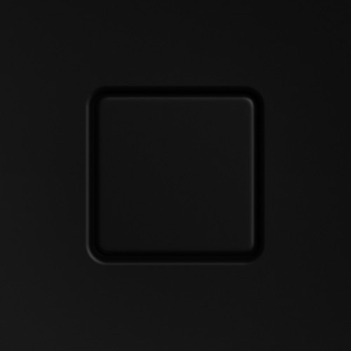 Kaldewei Ablaufdeckel KA120 für CONOFLAT eckig, schwarz matt 100,SEC