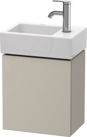 Duravit L-Cube Waschtischunterbau wandhängend Taupe Supermatt 364x241x400 mm - LC6293R8383