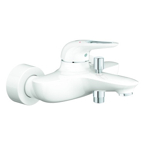 GROHE Einhand-Wannenbatterie Eurostyle 33591 Wandmontage moon white/chrom, 33591LS3