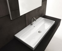 Axa one Serie Normal Axa one Serie Normal Waschtisch mit 1 Hahnloch, B: 1000, T: 450 mm, weiss glänzend