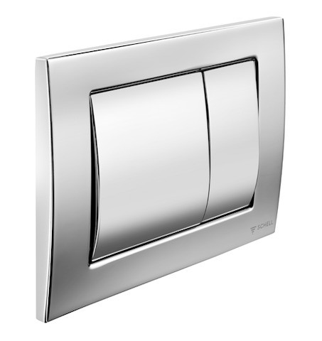 Schell WC-Betätigungsplatte FIELD Zweimengenspülung, chrom, 031260699