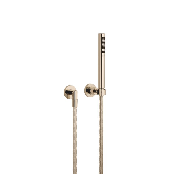 Dornbracht Schlauchbrausegarnitur mit Einzelrosetten TARA 27802892 Champagne (22kt Gold)(DF red.)