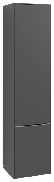 Villeroy & Boch Subway 3.0 Hochschrank, 2 Türen, 400 x 1710 x 346,5 mm, Graphite / Graphite