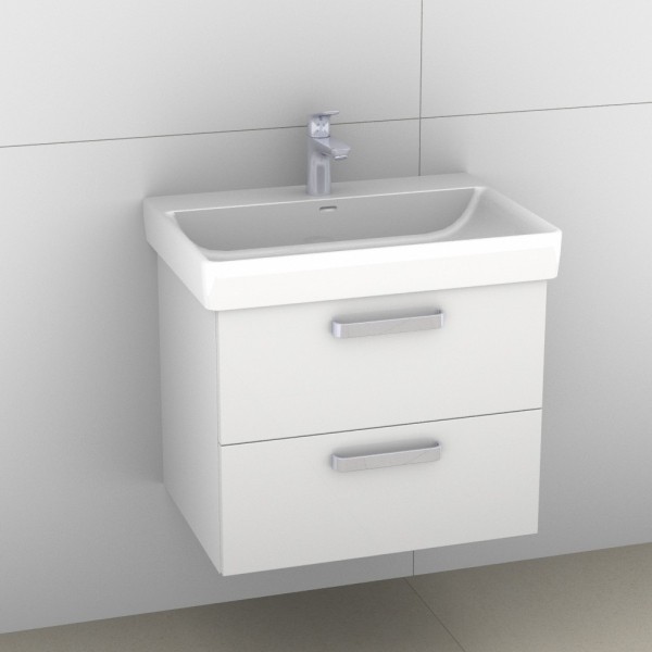 Artiqua 415 Waschtischunterschrank für Pro S 810964 Weiß Glanz, 415-WU2L-L55-7050-68