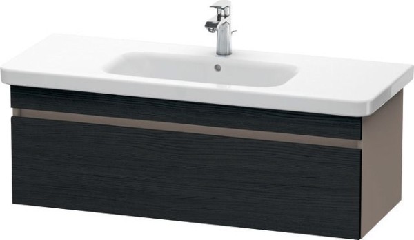 Duravit DuraStyle Waschtischunterbau wandhängend Eiche Schwarz & Basalt Matt 1130x448x398 mm - DS639