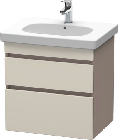 Duravit DuraStyle Waschtischunterbau wandhängend Taupe & Basalt Matt 600x453x610 mm - DS648309143