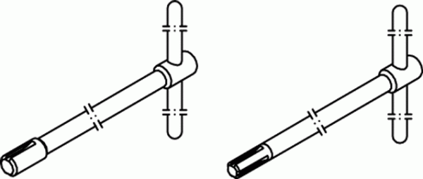 Zehnder Zubehör Nippelschlüssel für 2-Säuler