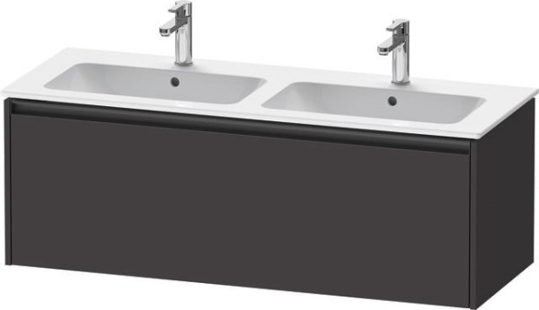 Duravit Ketho.2 Waschtischunterbau wandhängend Graphit Supermatt 1280x480x440 mm - K25066080800000